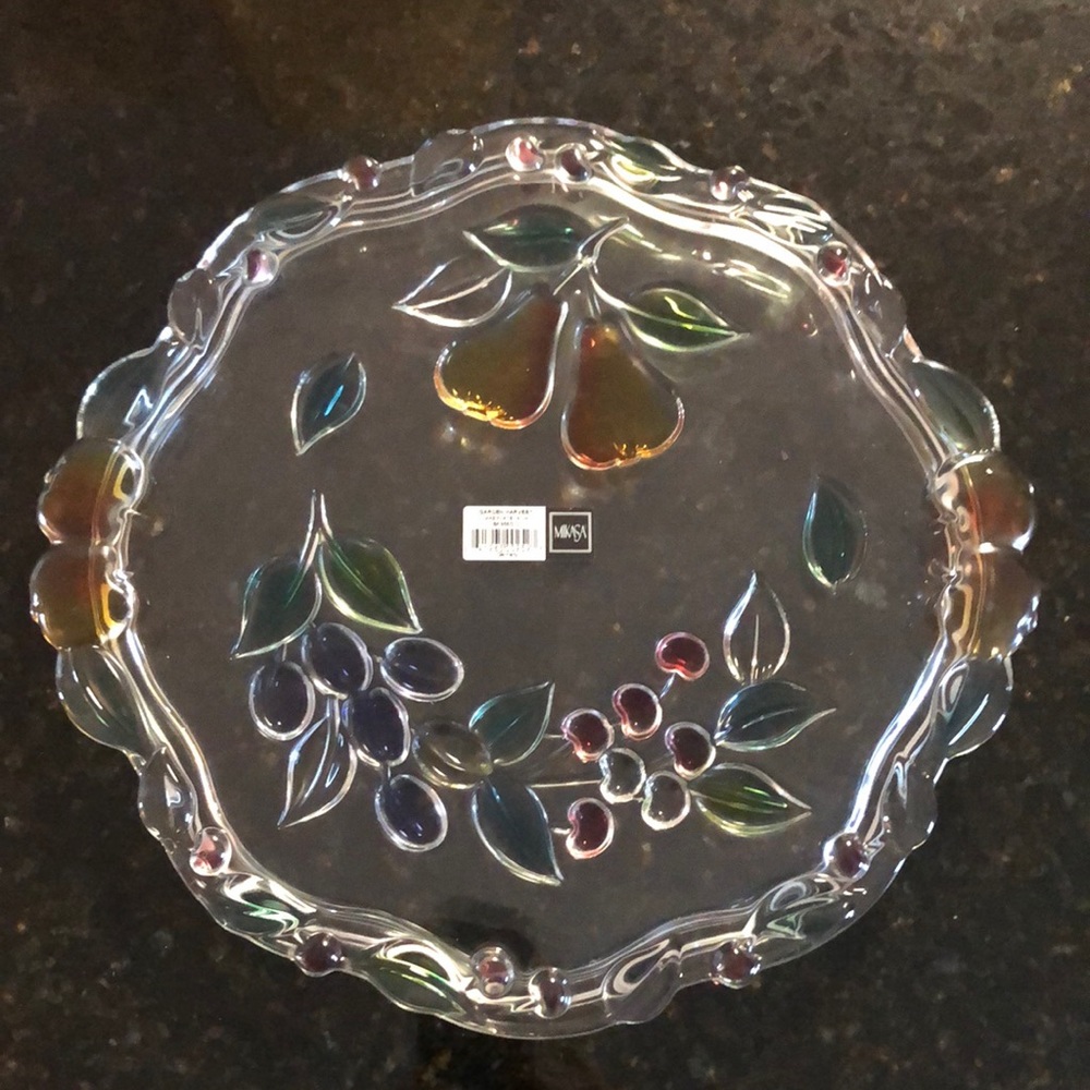 Mikasa Garden Harvest 14 1/4” cake plate